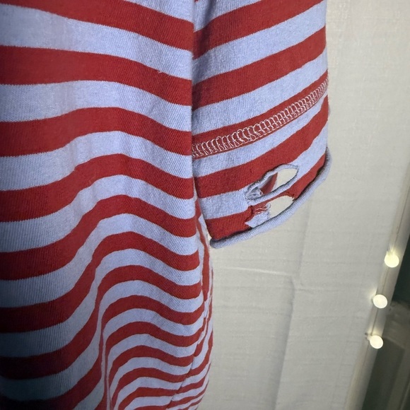 Easel Red and Purple Striped Short Sleeve Tee - Picture 5 of 11